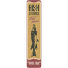 Fish Stories Told Here Metal Sign - 4x16 Inch Vertical Rustic Fishing Decor With Humorous "Some True" Design, Durable Wall Art For Porch, Cabin, For Man Cave - Perfect Gift For Anglers & Outdoor Enthusiasts, Fishing Gift, Cabin Wall Art, Vintage Aest